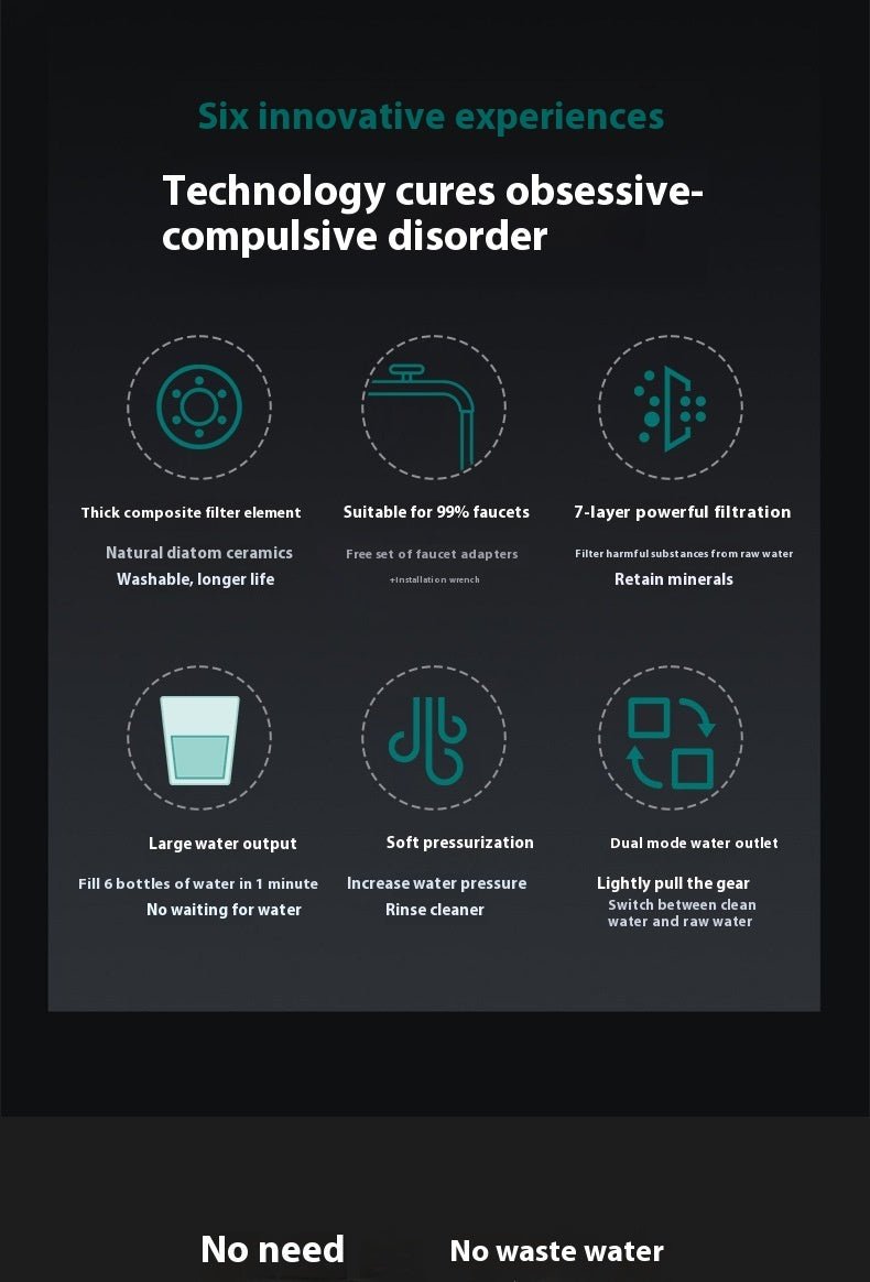 Purificateur d'eau sans installation à filtre avant pour foyer - Allomarc.com