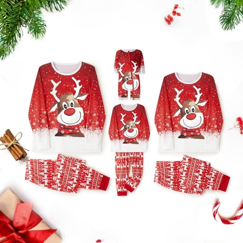 Pyjama Parent - Enfant à Imprimé Élan - Allomarc.com