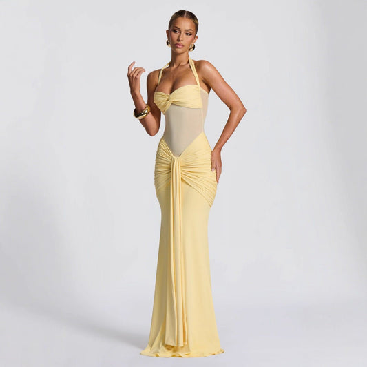 Robe Ajustée à Ruban pour Femme - Allomarc.com