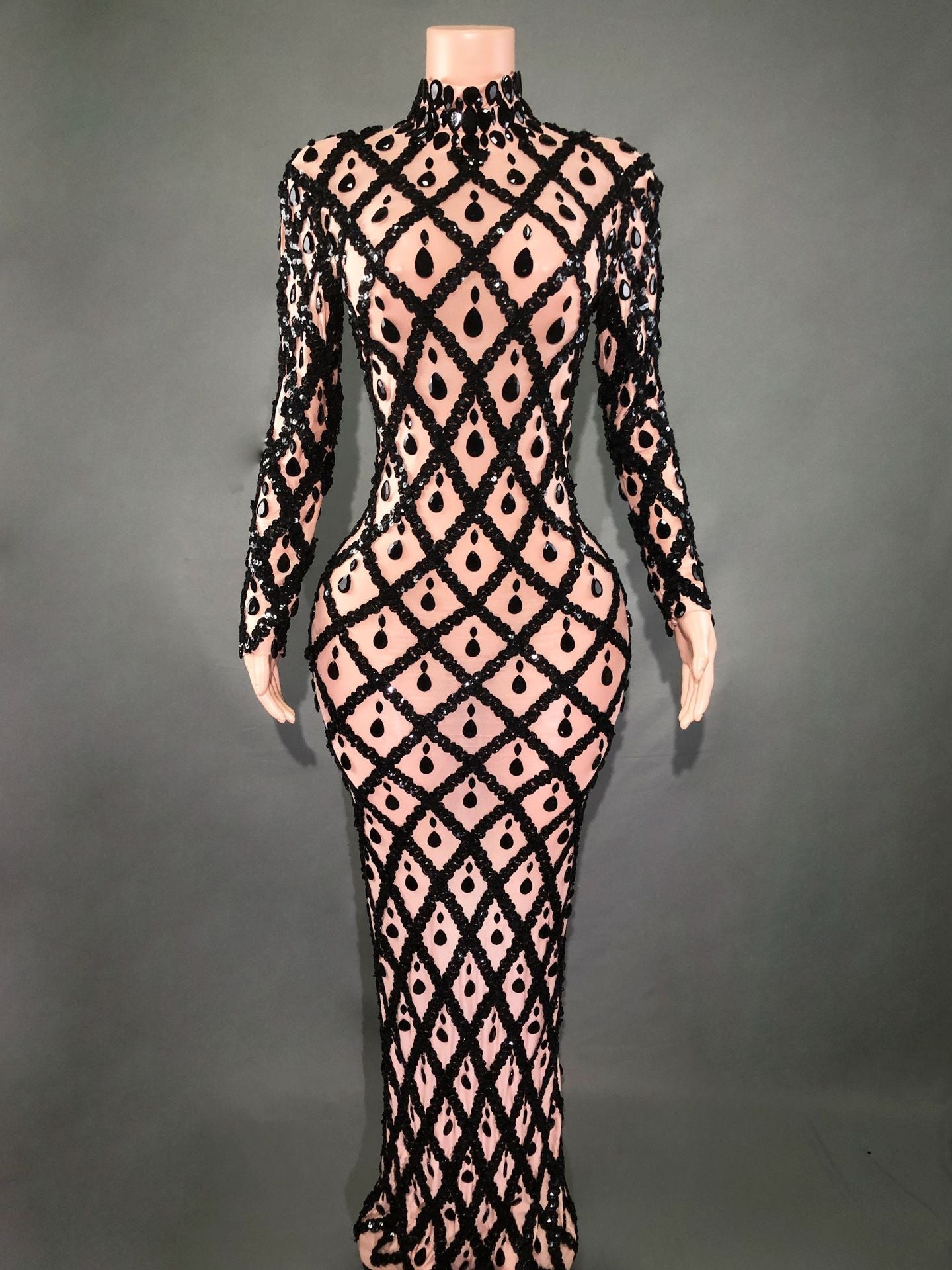 Robe de Soirée Éblouissante en Strass pour Femmes - Allomarc.com