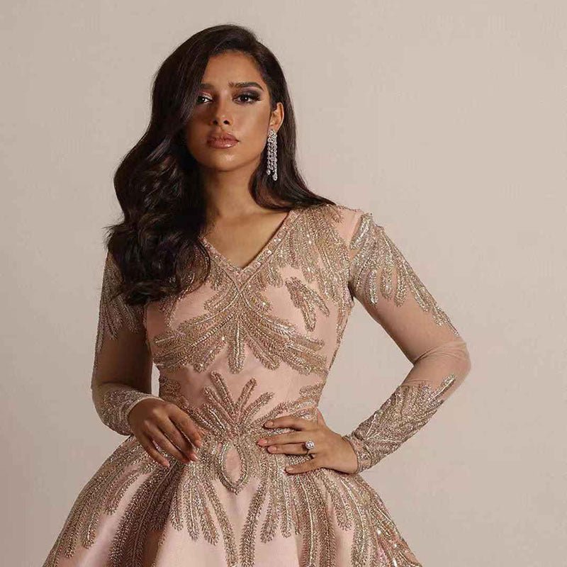 Robe de Soirée Élégante et Tendance à Manches Amples - Allomarc.com