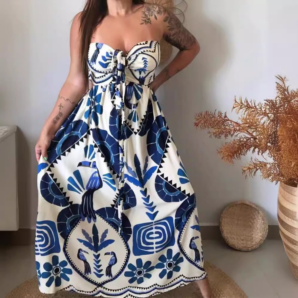 Robe Élégante à Imprimé Floral en Dentelle pour le Printemps et l'Été - Allomarc.com