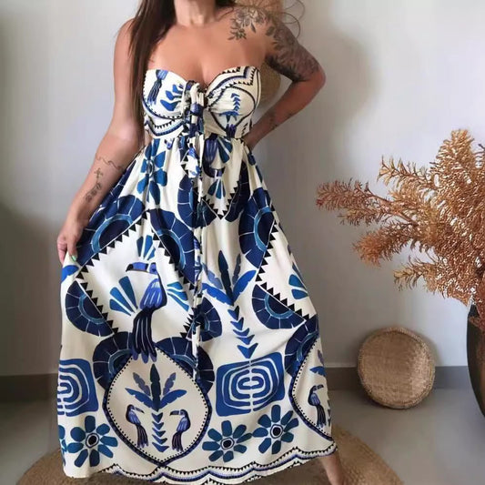 Robe Élégante à Imprimé Floral en Dentelle pour le Printemps et l'Été - Allomarc.com