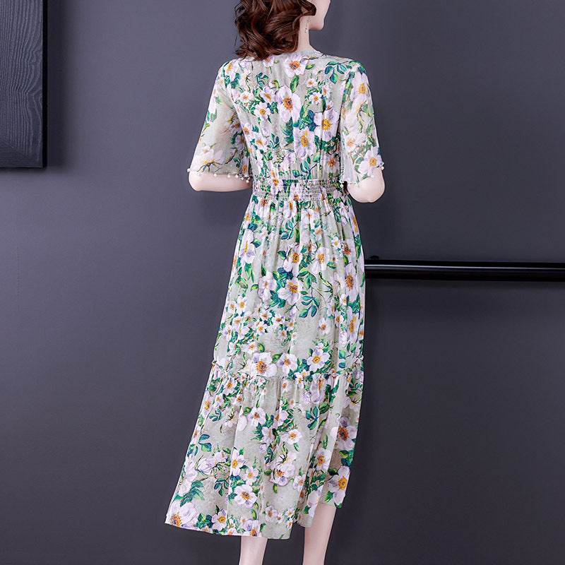 Robe en Soie Femme Été Haut de Gamme - Allomarc.com