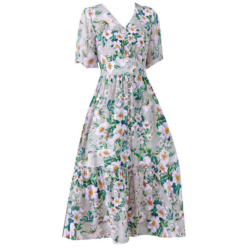 Robe en Soie Femme Été Haut de Gamme - Allomarc.com