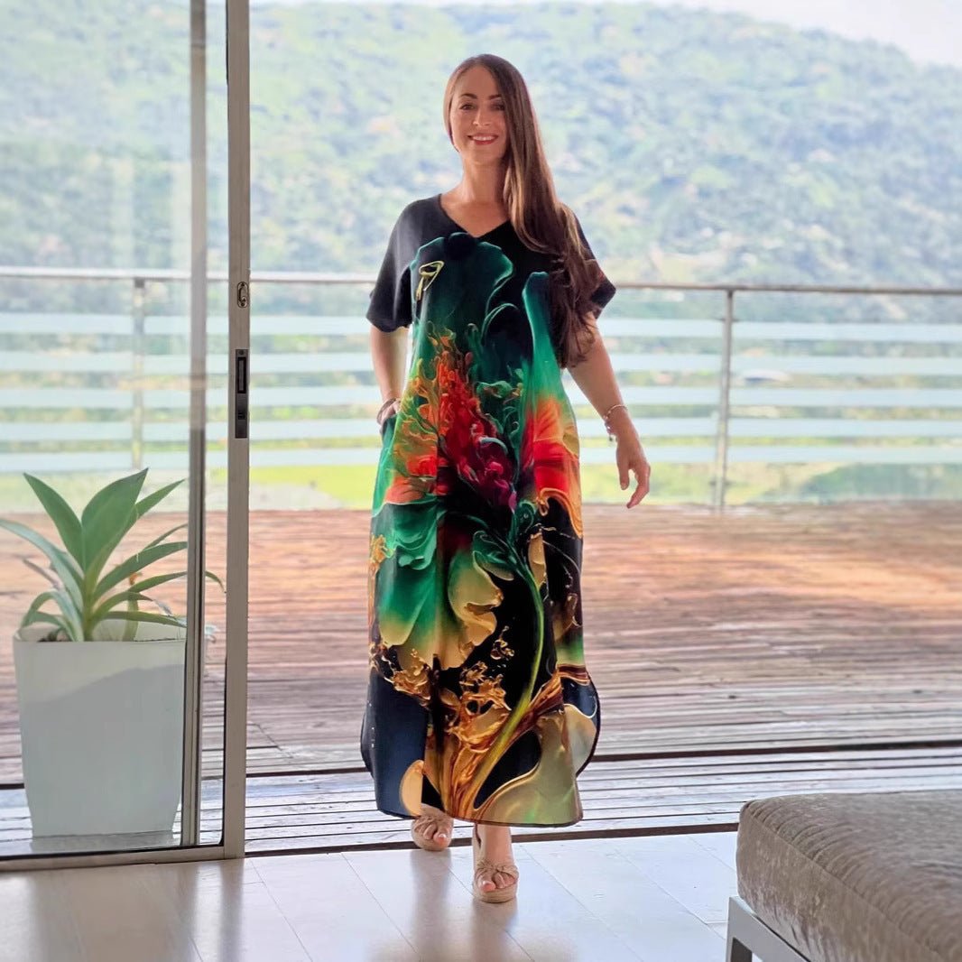 Robe Imprimée Européenne et Américaine Légère - Allomarc.com