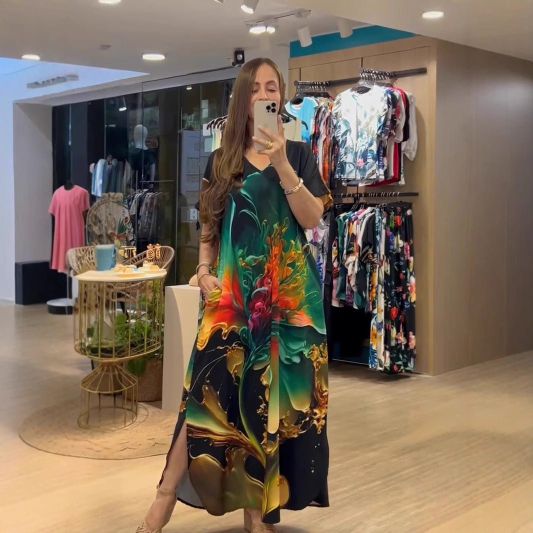 Robe Imprimée Européenne et Américaine Légère - Allomarc.com