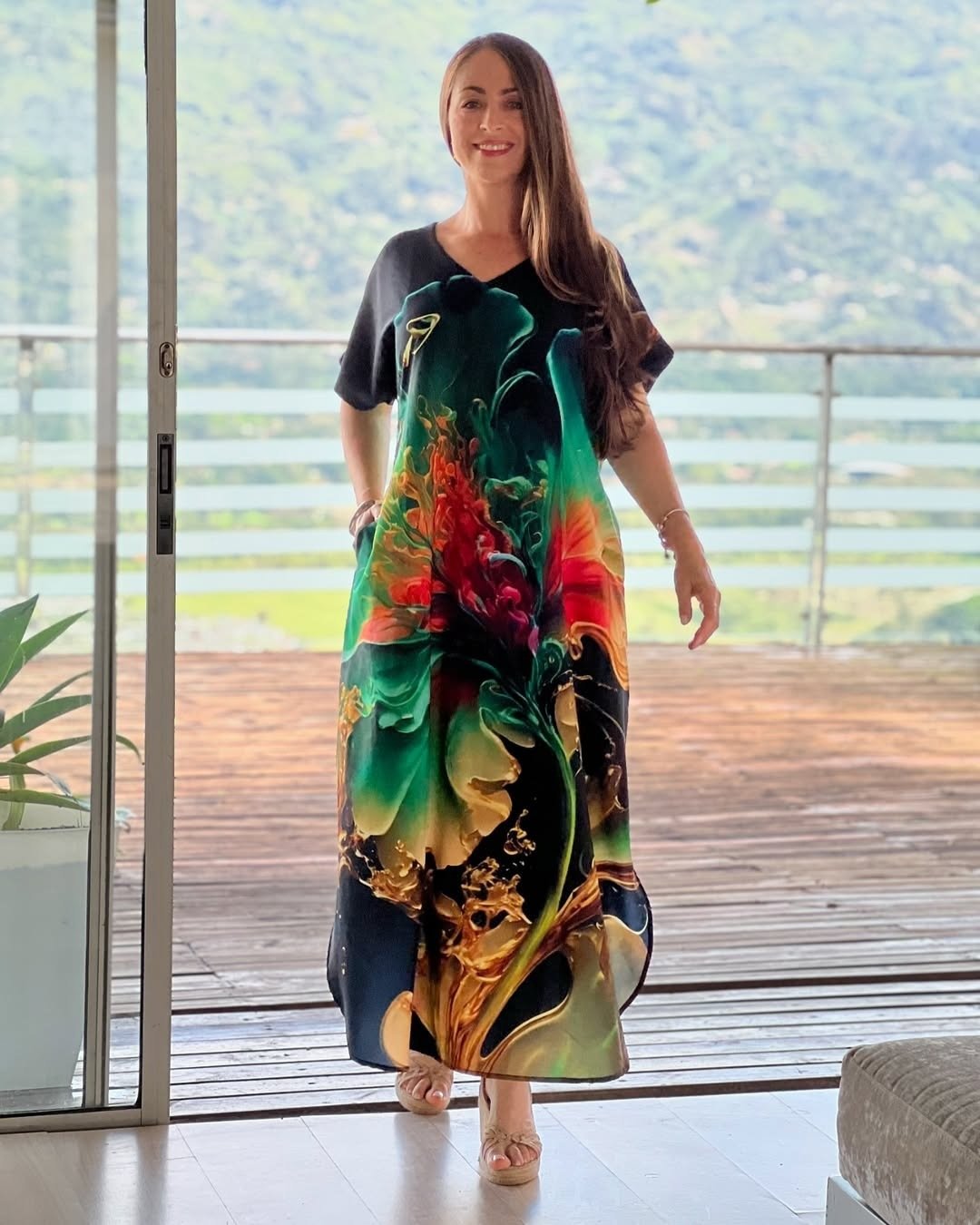 Robe Imprimée Européenne et Américaine Légère - Allomarc.com