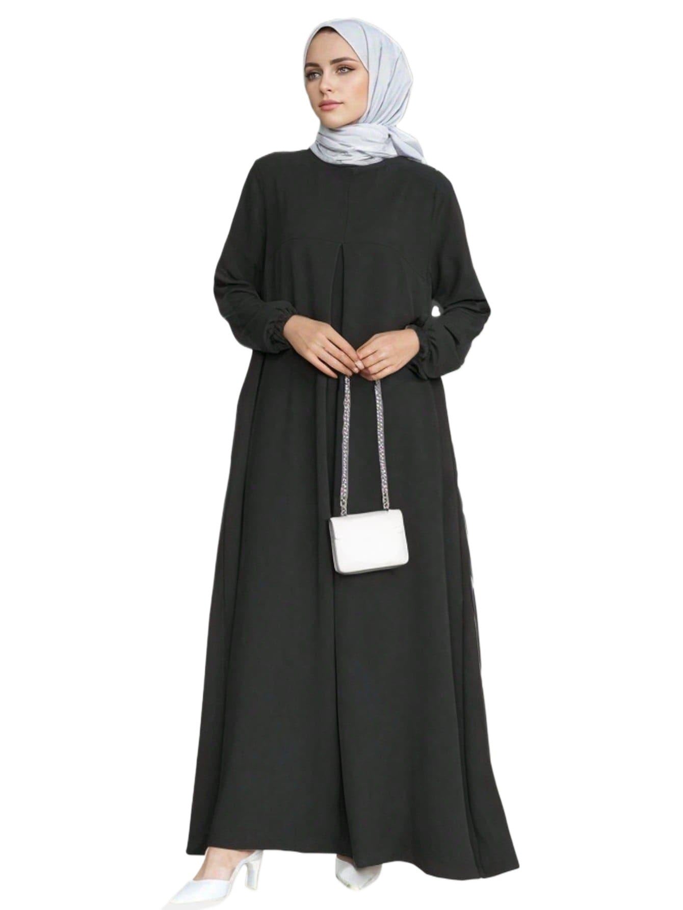 Robe Longue à Manches Longues Loose de Tempérament Arabe - Allomarc.com