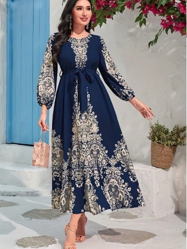 Robe Longue Imprimée Élégante et Confortable - Allomarc.com