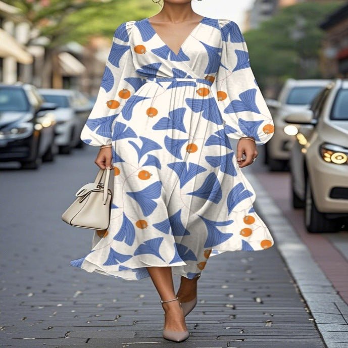 Robe Sexy Casual Rétro Imprimée - Allomarc.com