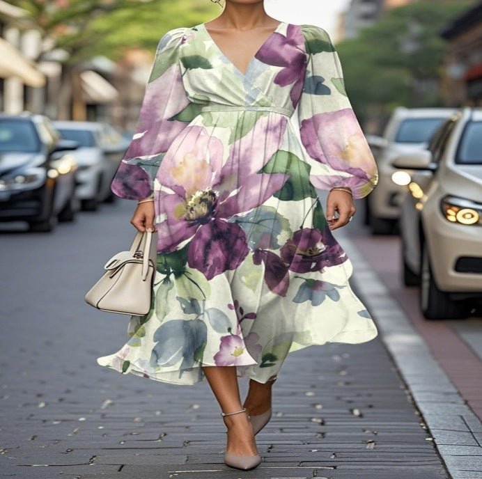 Robe Sexy Casual Rétro Imprimée - Allomarc.com