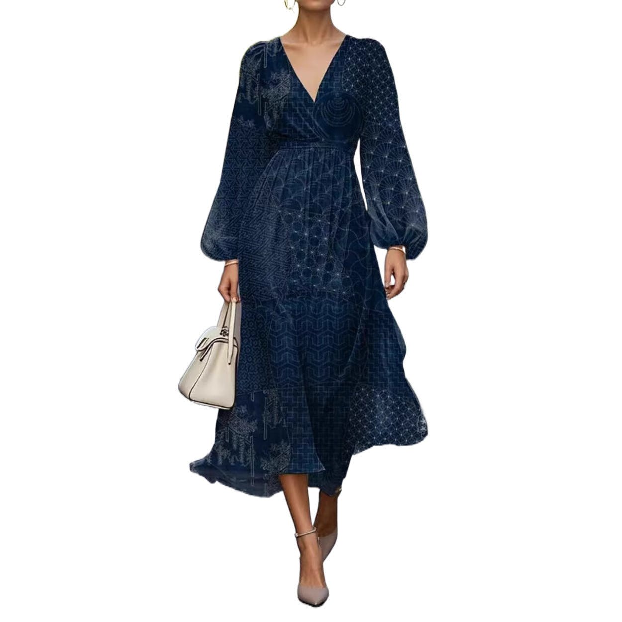 Robe Sexy Casual Rétro Imprimée - Allomarc.com