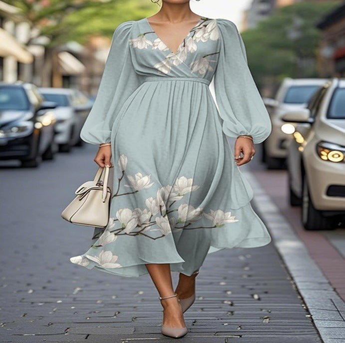 Robe Sexy Casual Rétro Imprimée - Allomarc.com