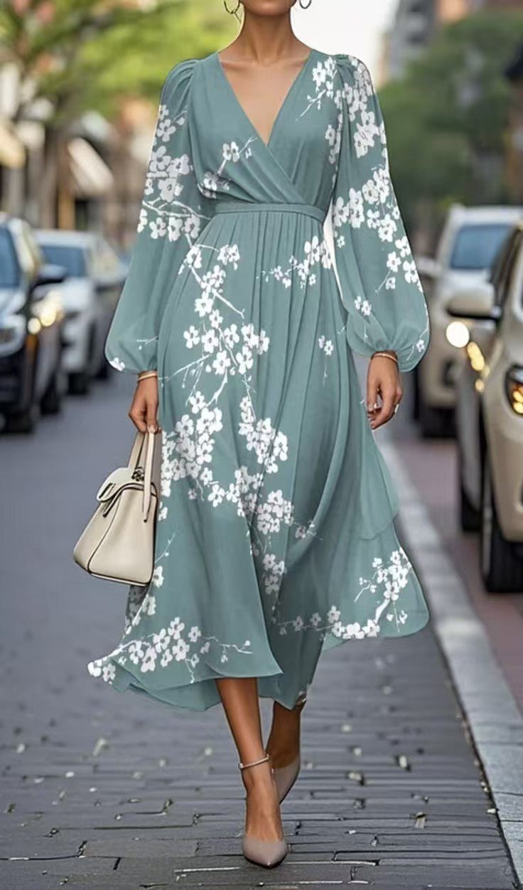 Robe Sexy Casual Rétro Imprimée - Allomarc.com