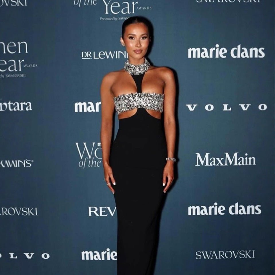 Robe Une - Pièce Sexy en Bandage avec Découpes et Strass - Allomarc.com