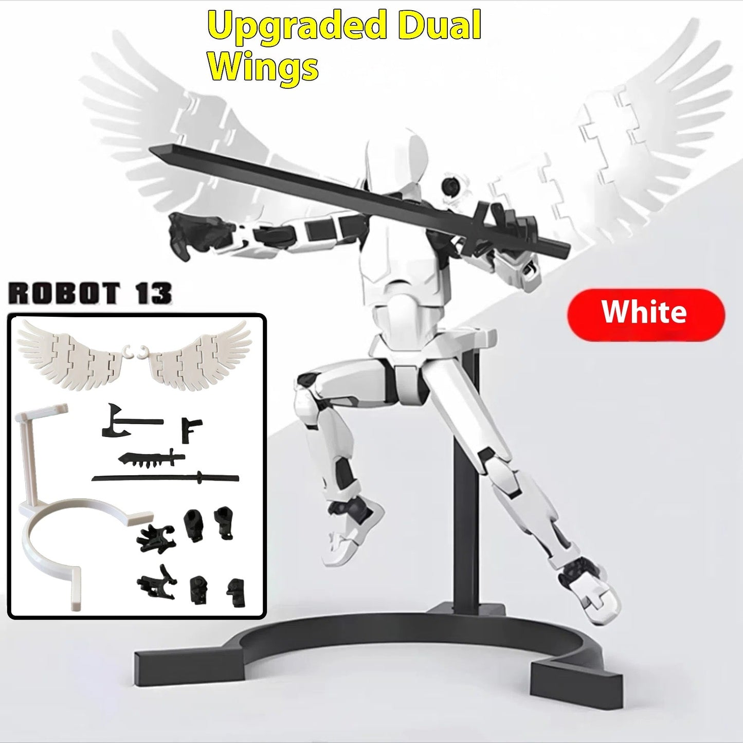 Robot Mannequin 3D Imprimé Multifonctionnel avec Articulations Mobiles - Cadeau pour Enfants - Allomarc.com