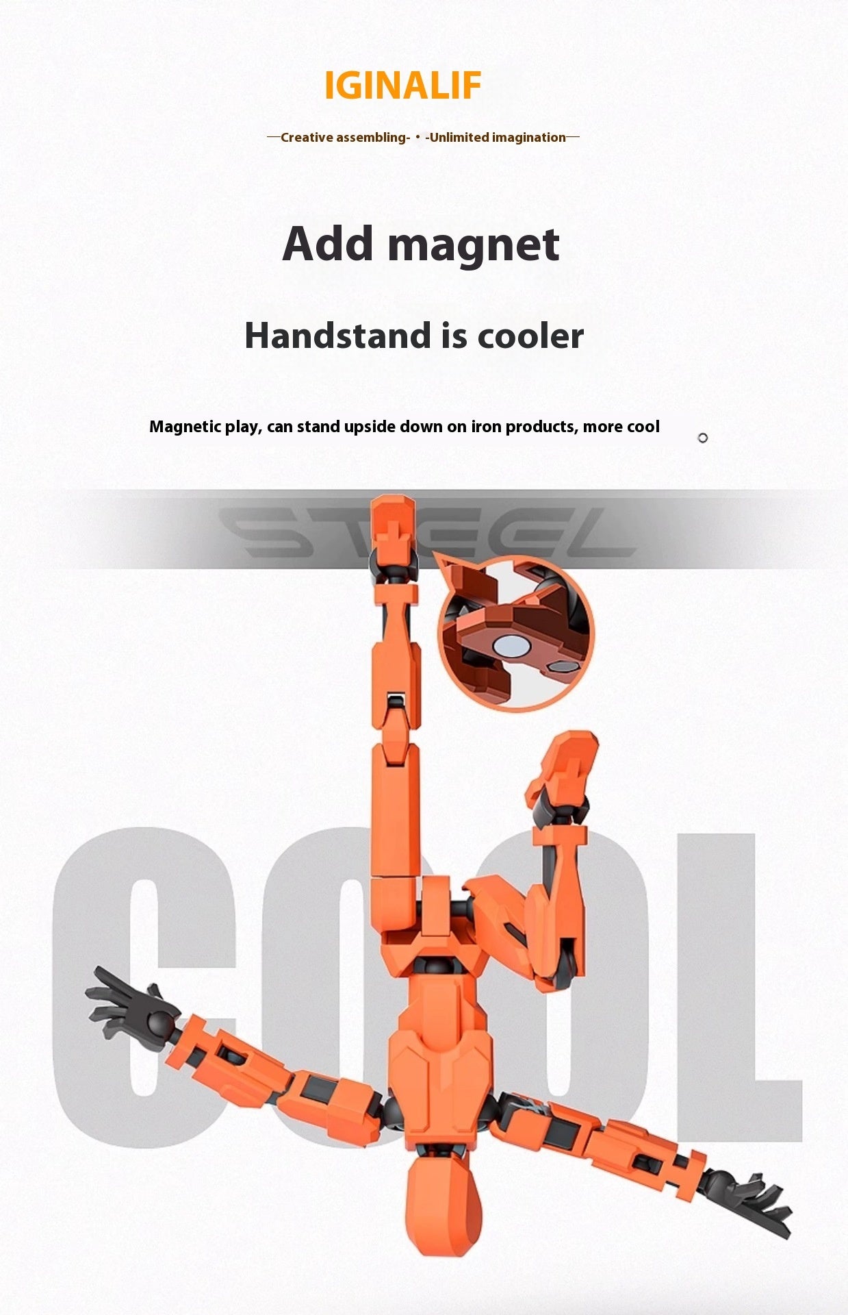 Robot Mannequin 3D Imprimé Multifonctionnel avec Articulations Mobiles - Cadeau pour Enfants - Allomarc.com