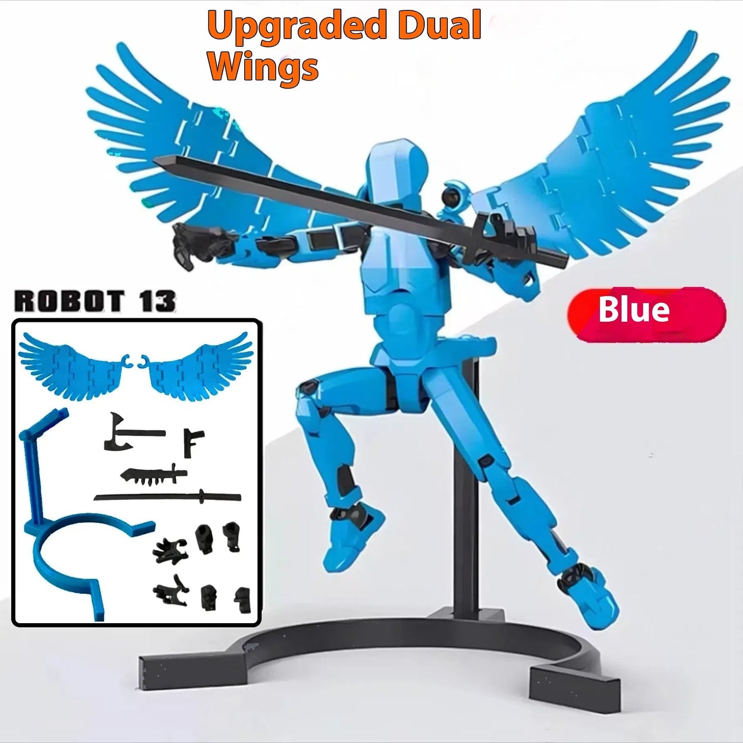 Robot Mannequin 3D Imprimé Multifonctionnel avec Articulations Mobiles - Cadeau pour Enfants - Allomarc.com