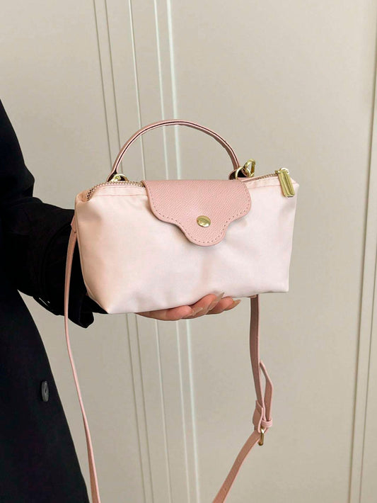 Sac à main femme tendance en couleur unie - Sac bandoulière polyvalent - Allomarc.com