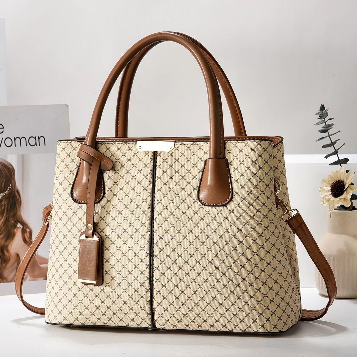 Sac à main imprimé pour femme - Tote portable et croisé pour les mamans modernes - Allomarc.com