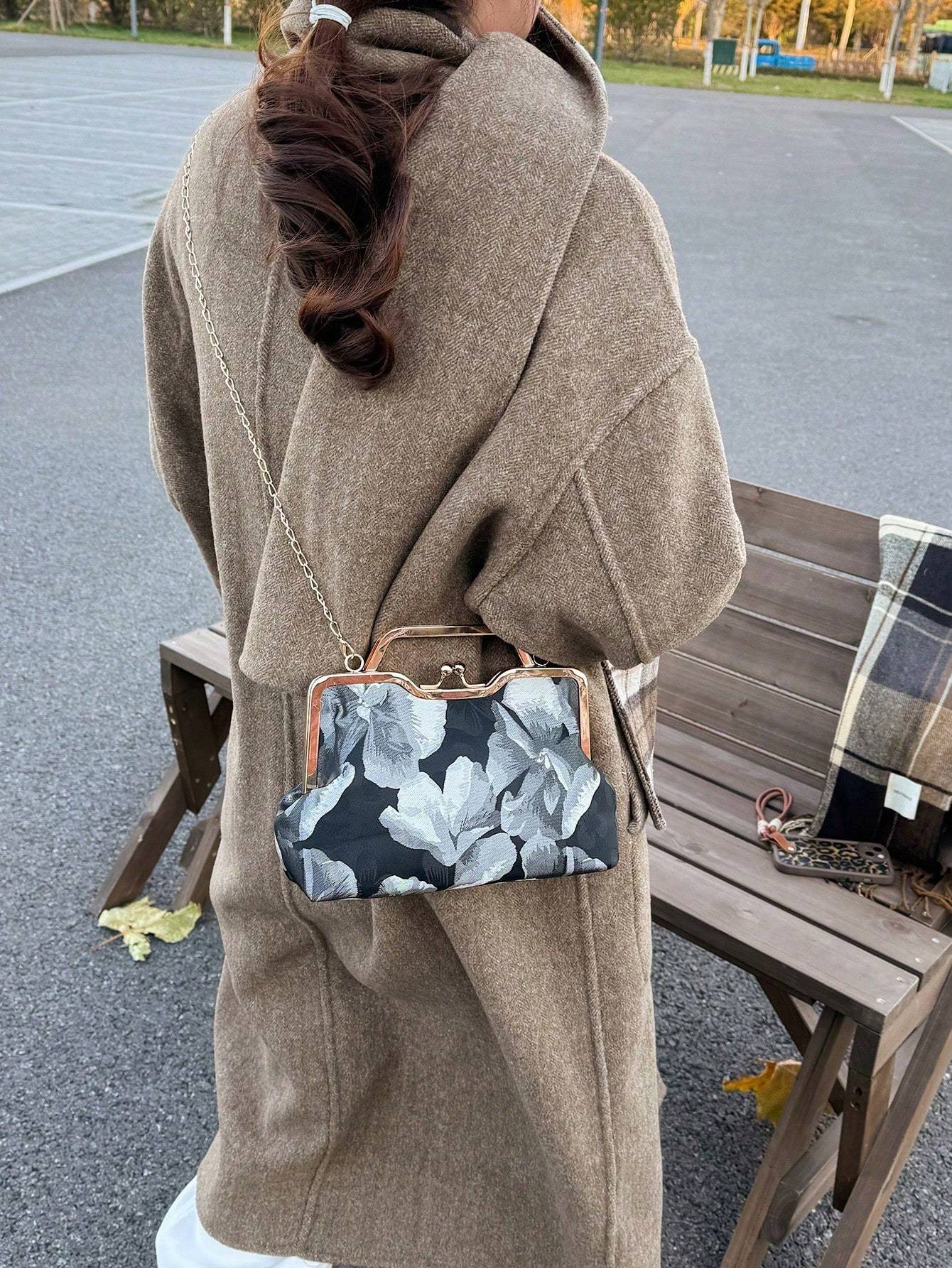 Sac à main rétro en carré - Sac crossbody Cheongsam - Allomarc.com