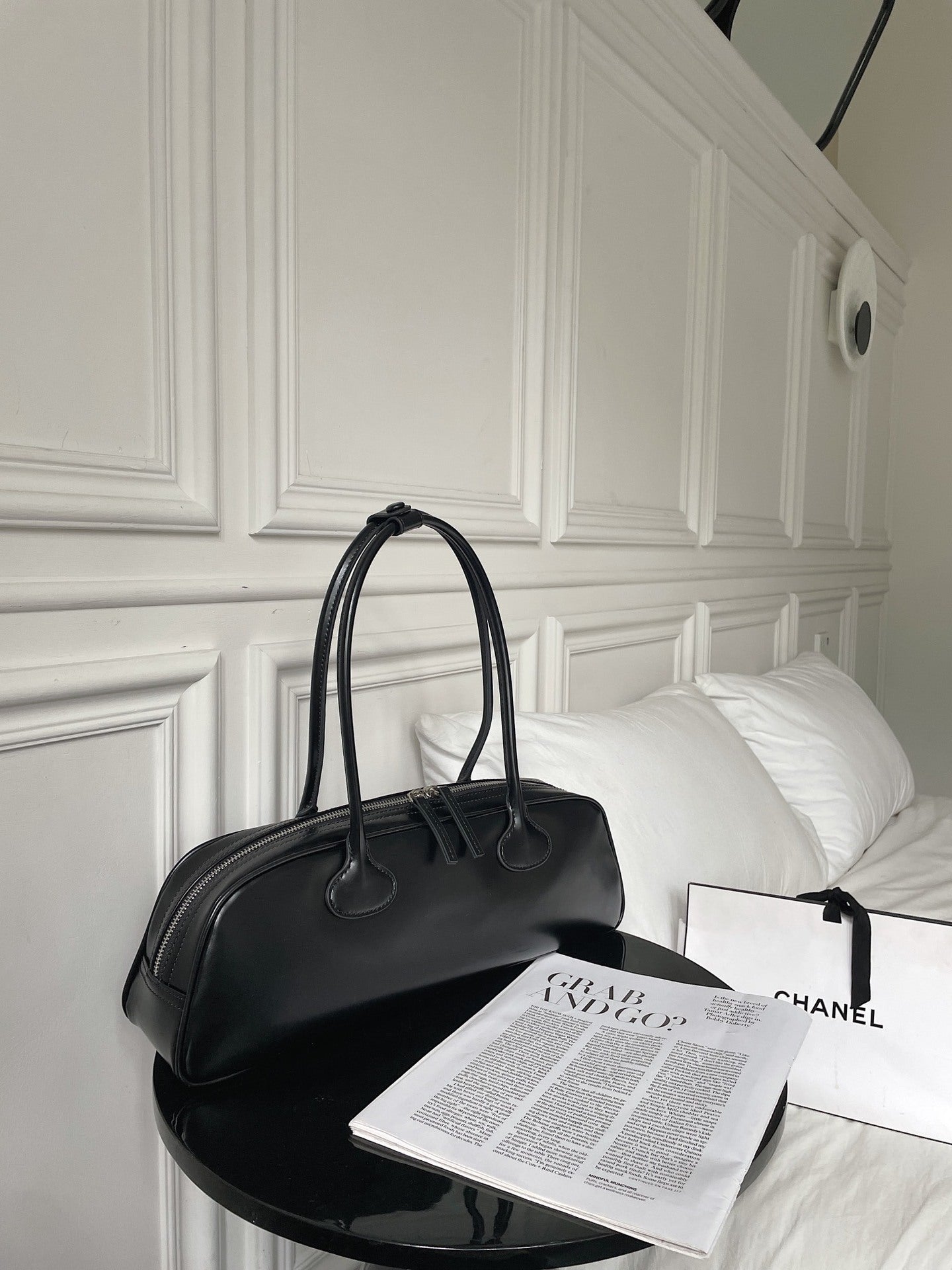 Sac à main rétro en cuir véritable - Baguette portable de haute qualité - Allomarc.com