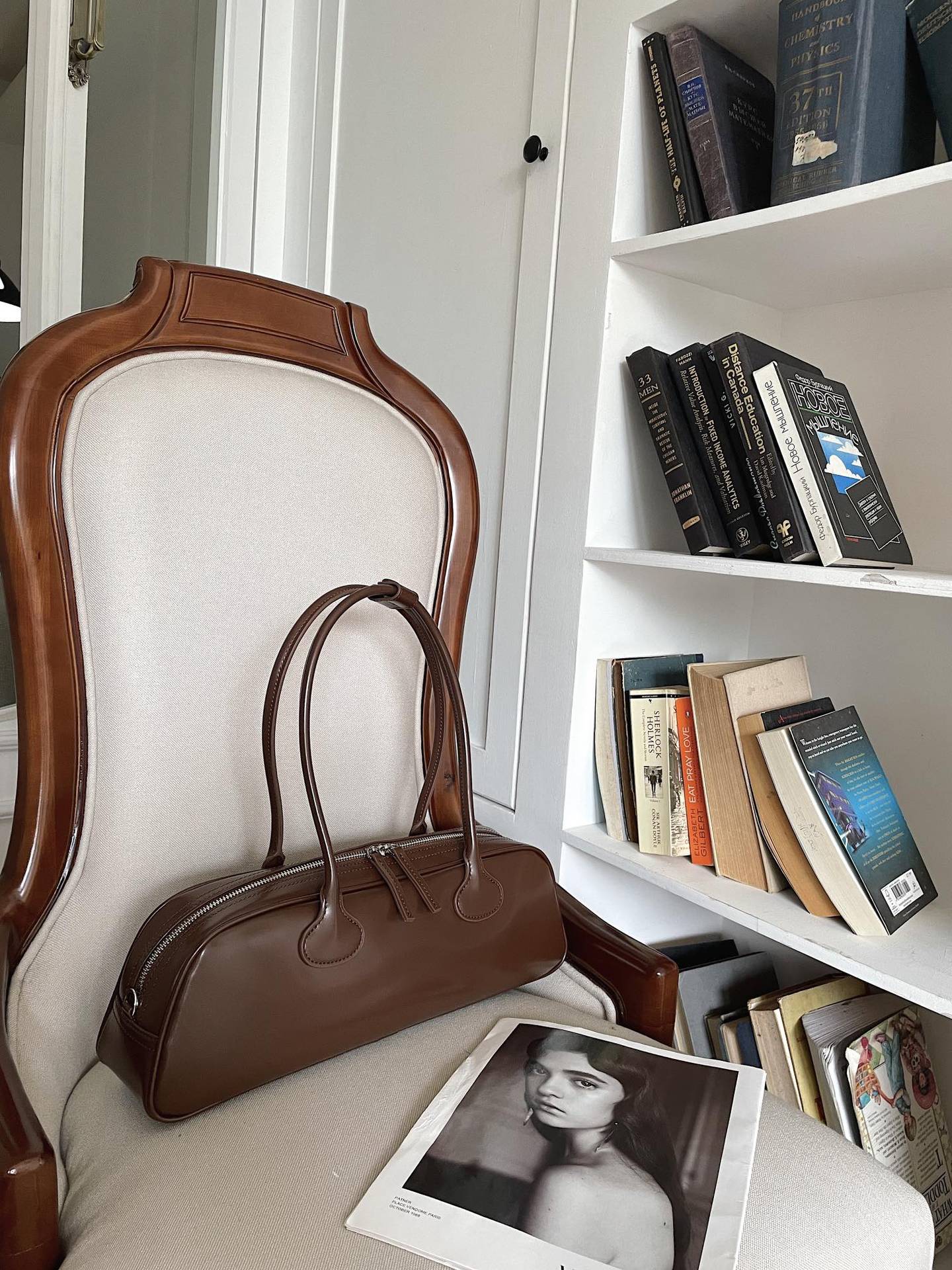 Sac à main rétro en cuir véritable - Baguette portable de haute qualité - Allomarc.com