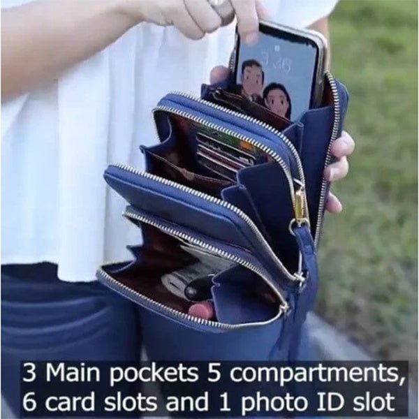 Sac Bandoulière Femme avec Poches Tri - fold pour Téléphone - Allomarc.com