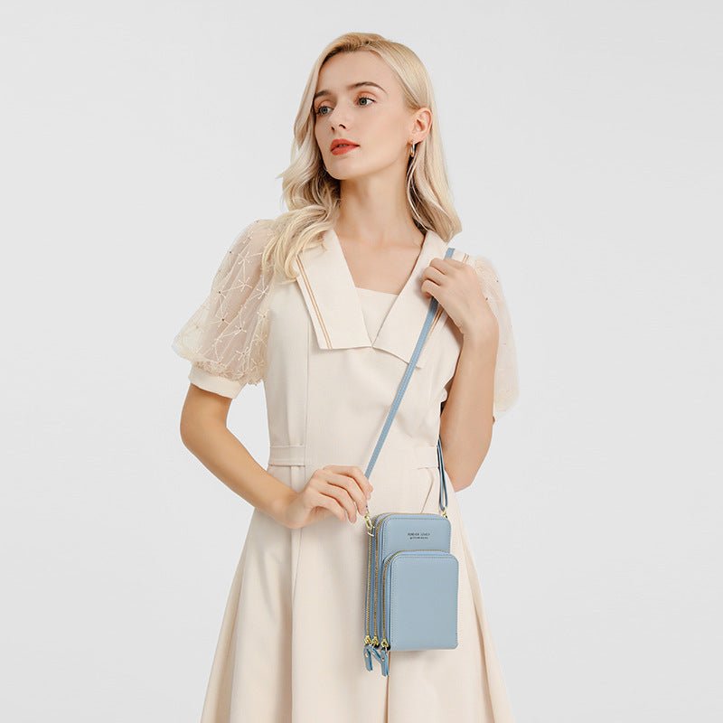 Sac Bandoulière Femme avec Poches Tri - fold pour Téléphone - Allomarc.com