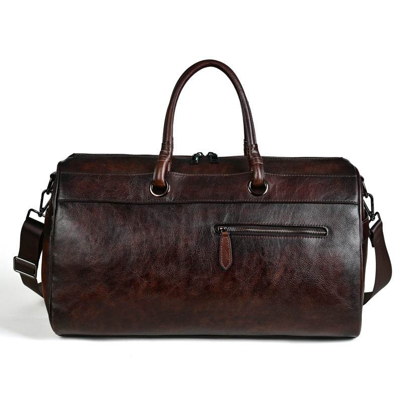 Sac en cuir de première couche fait main, rétro, grande capacité - Allomarc.com