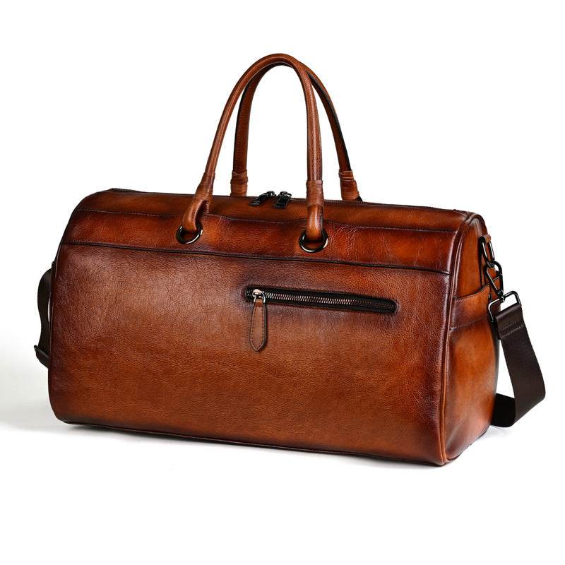 Sac en cuir de première couche fait main, rétro, grande capacité - Allomarc.com