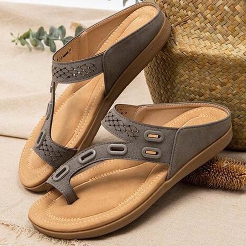Sandales d'été pour femmes - Tongs rétro chaudes et confortables - Allomarc.com
