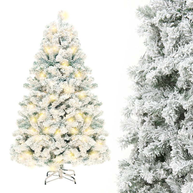 Sapin de Noël Artificiel en PVC avec Neige - Allomarc.com