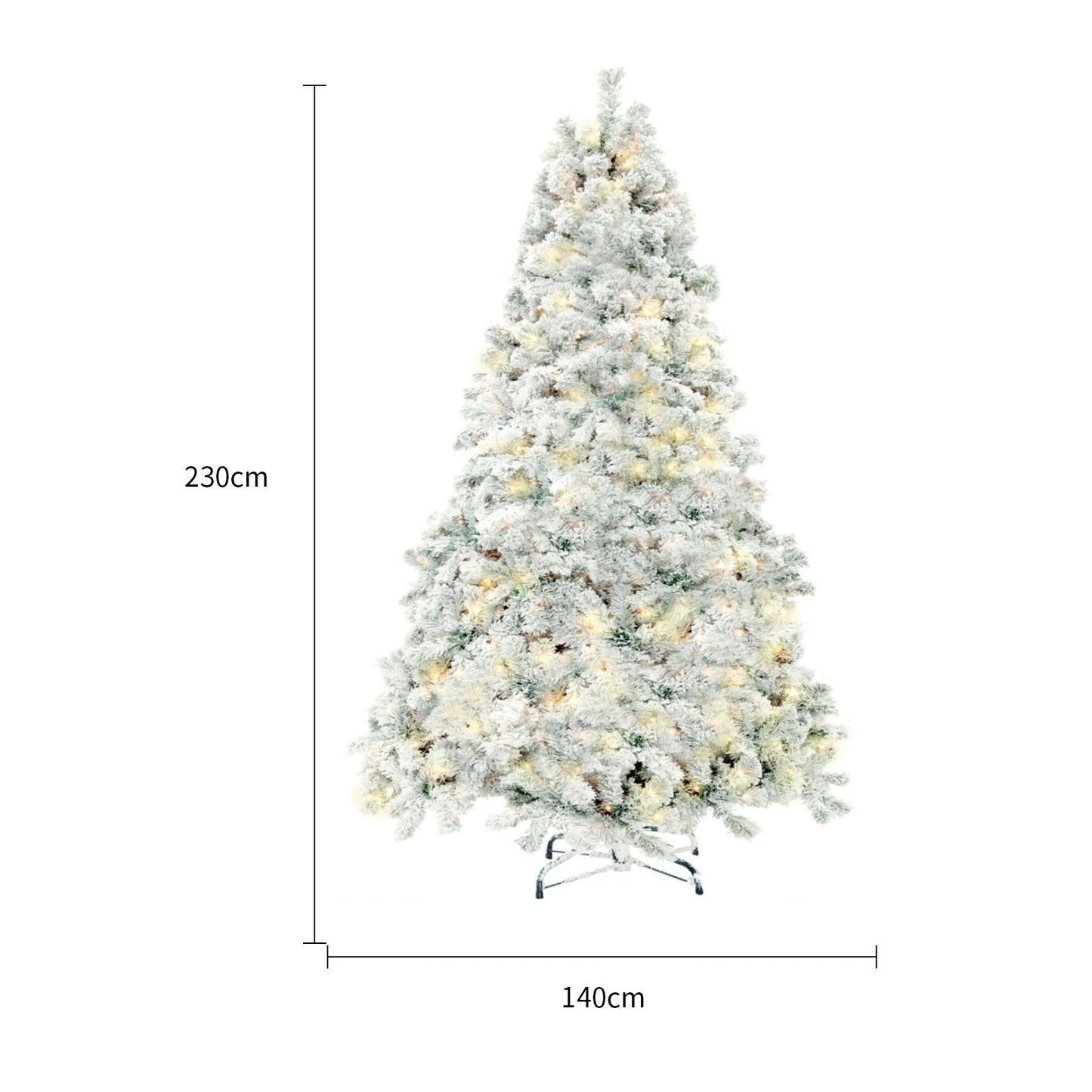 Sapin de Noël Artificiel en PVC avec Neige - Allomarc.com
