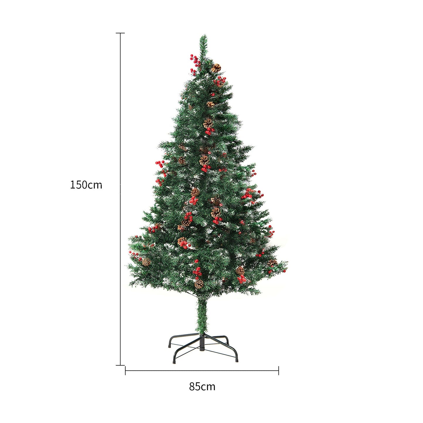 Sapin de Noël Artificiel en PVC avec Neige - Allomarc.com