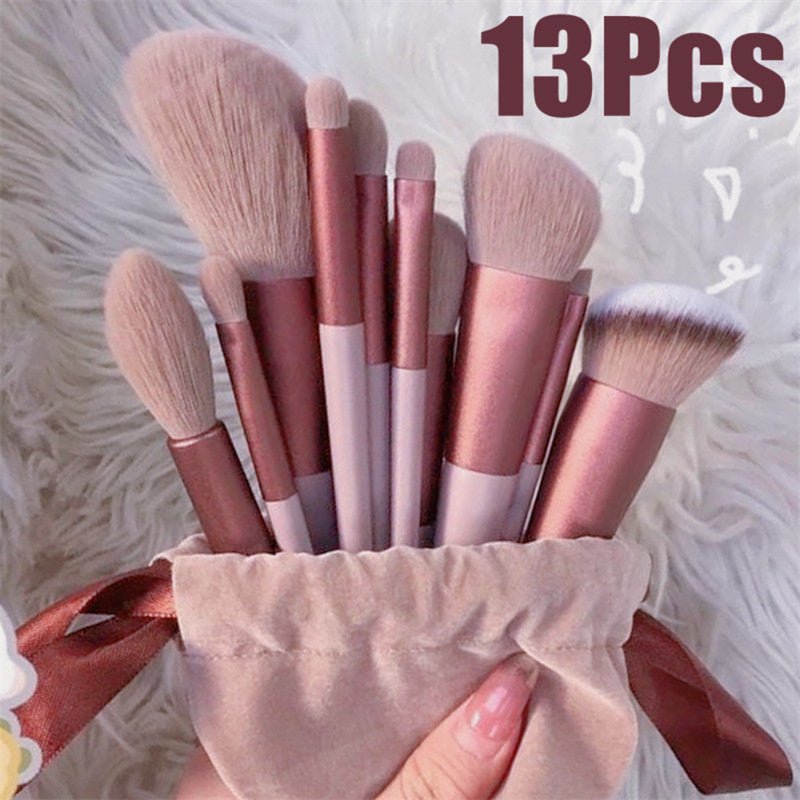 Set de 13 Pinceaux de Maquillage - Outils de Beauté Cosmétiques - Allomarc.com