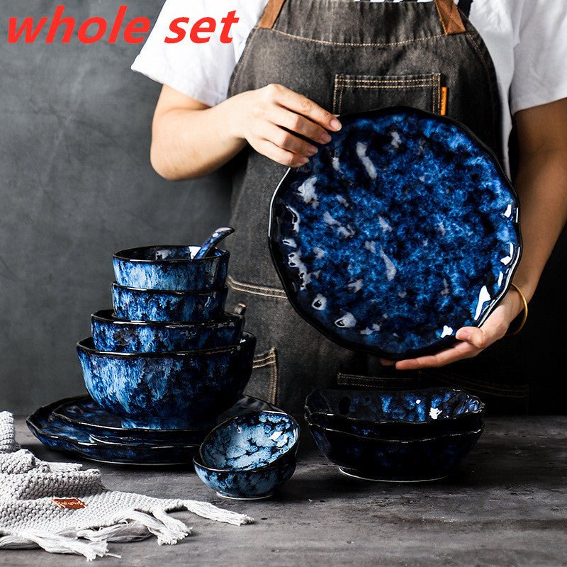 Set de Vaisselle Enchantresse Bleue - Assiettes de Restaurant Haut de Gamme - Allomarc.com