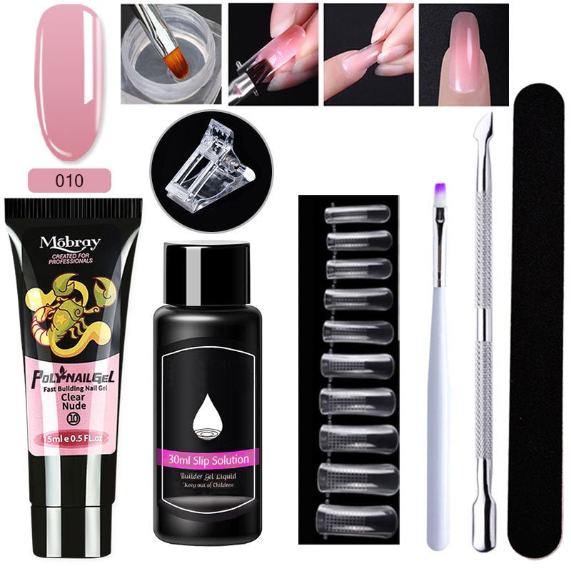 Set d'Extension d'Ongles en Cristal 7 Pièces - Allomarc.com