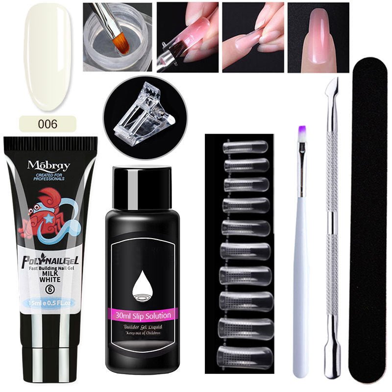 Set d'Extension d'Ongles en Cristal 7 Pièces - Allomarc.com