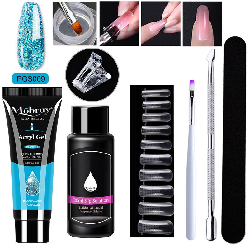 Set d'Extension d'Ongles en Cristal 7 Pièces - Allomarc.com