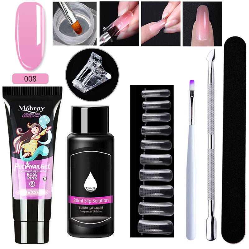 Set d'Extension d'Ongles en Cristal 7 Pièces - Allomarc.com