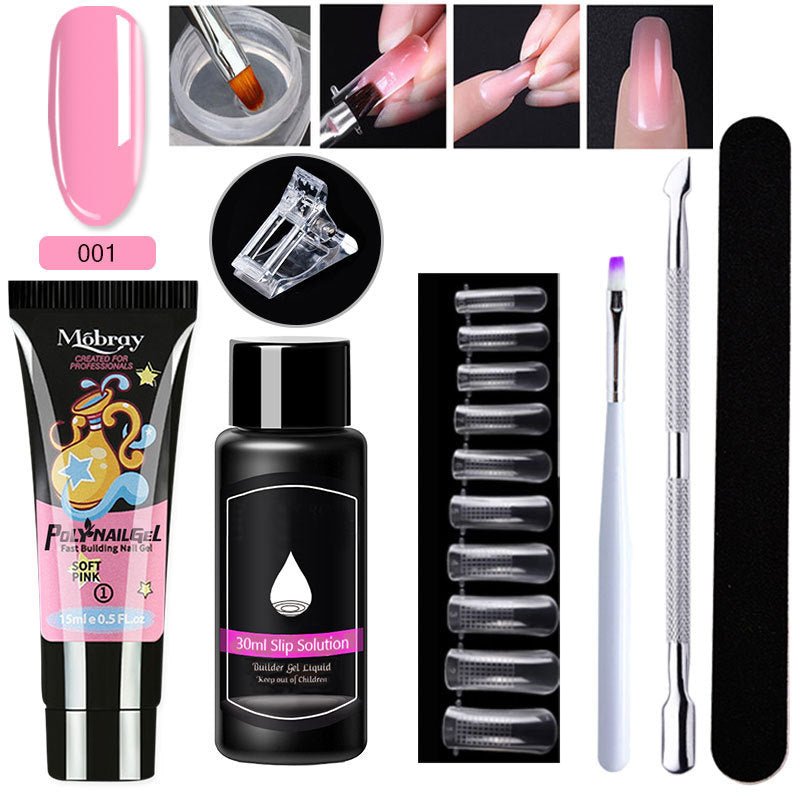 Set d'Extension d'Ongles en Cristal 7 Pièces - Allomarc.com