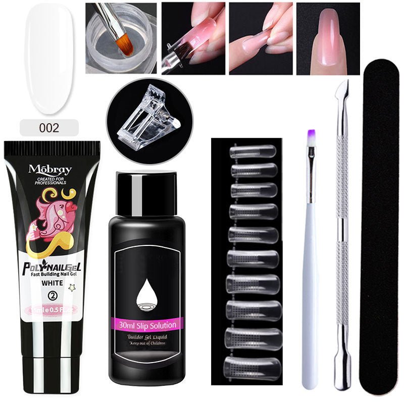 Set d'Extension d'Ongles en Cristal 7 Pièces - Allomarc.com