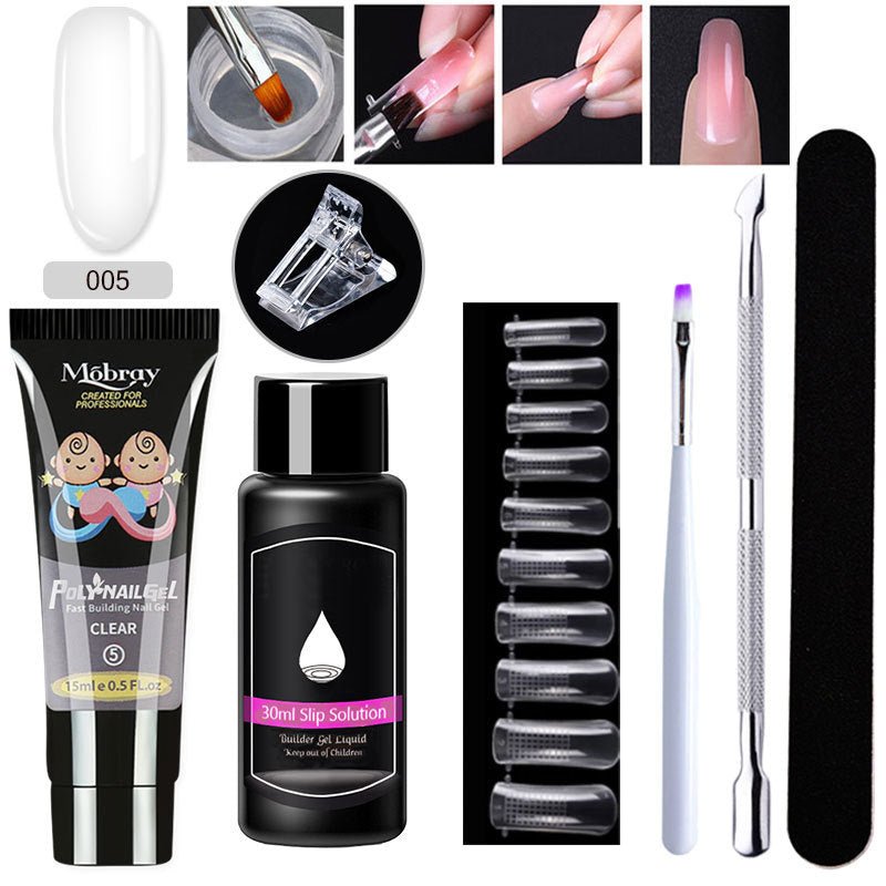 Set d'Extension d'Ongles en Cristal 7 Pièces - Allomarc.com