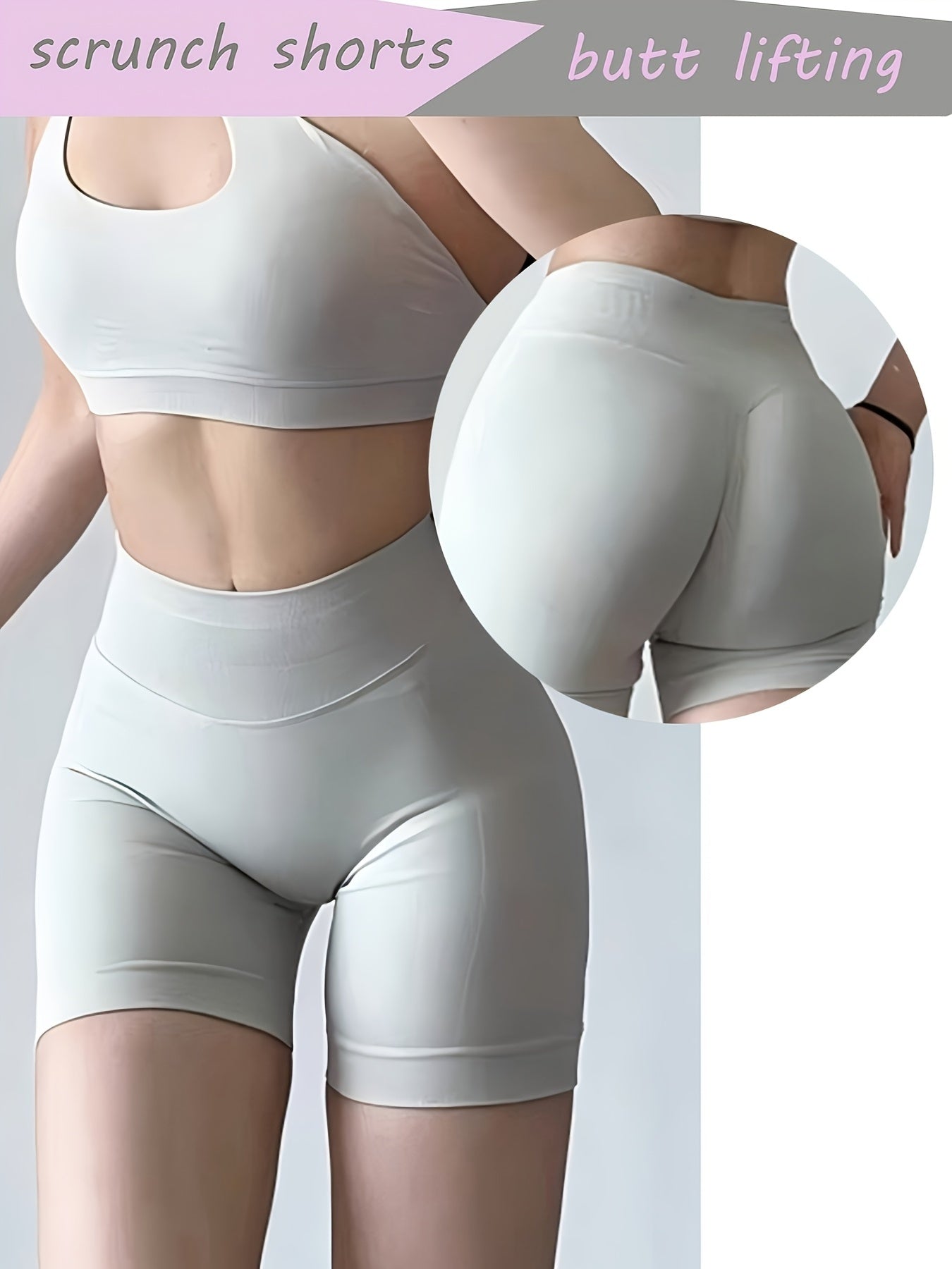 Shorts de Yoga Taille Haute - Sèche Rapidement & Résistants aux Squats - Allomarc.com