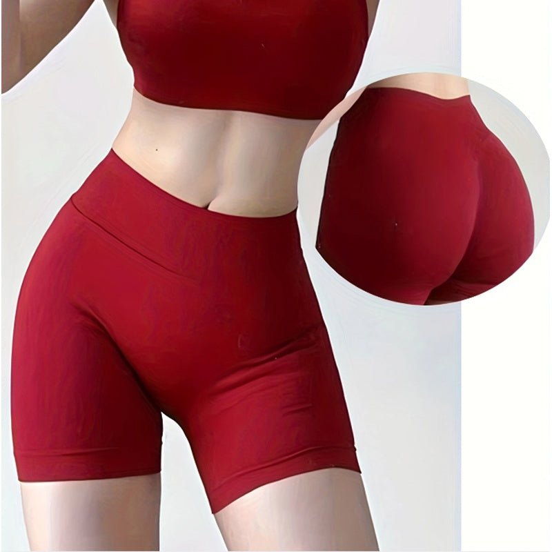 Shorts de Yoga Taille Haute - Sèche Rapidement & Résistants aux Squats - Allomarc.com