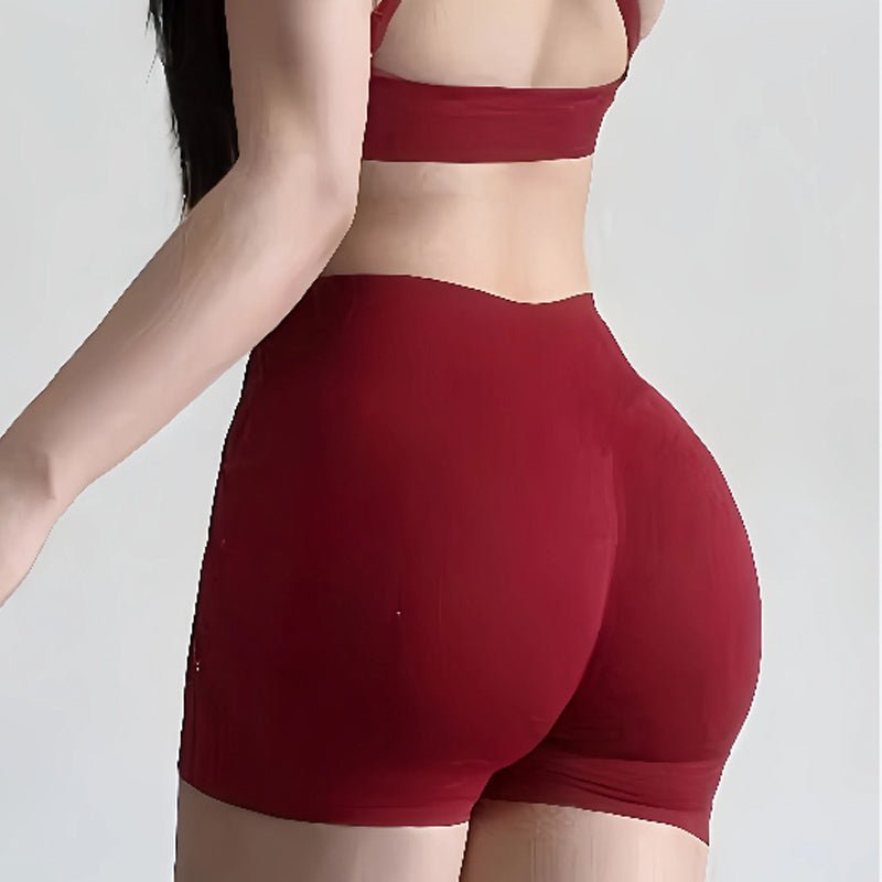 Shorts de Yoga Taille Haute - Sèche Rapidement & Résistants aux Squats - Allomarc.com