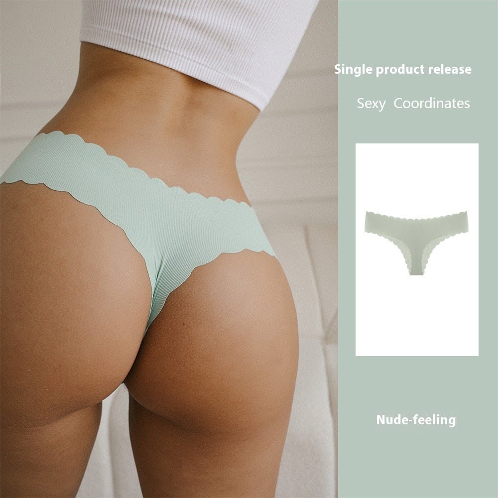 Shorts Femmes en Soie Glacée Côtelée Sans Couture avec Bord Wavy - Allomarc.com