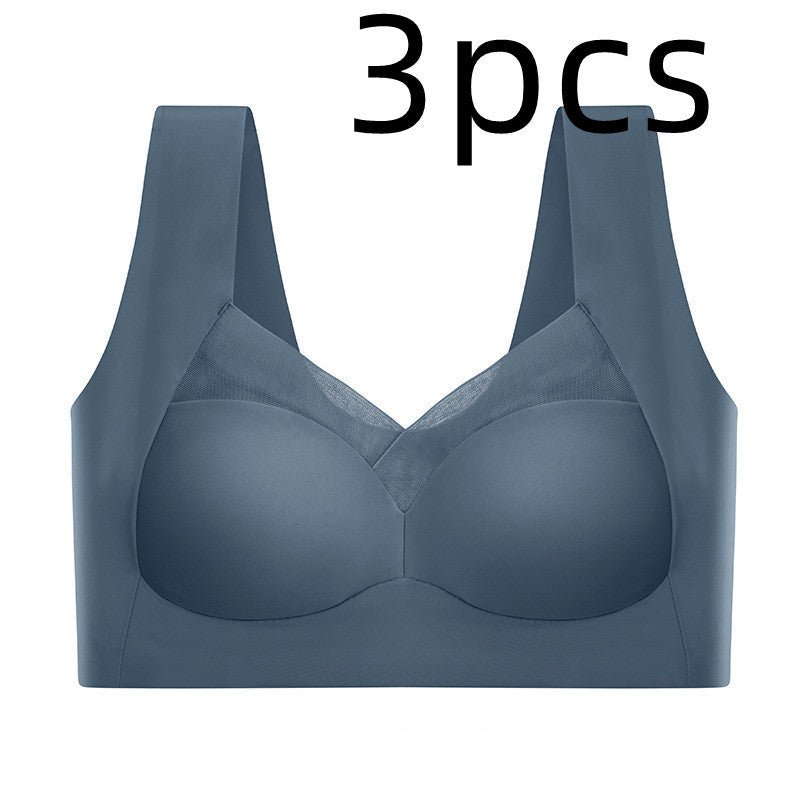 Soutien - gorge de sport sans couture en soie glacée pour femme - Allomarc.com